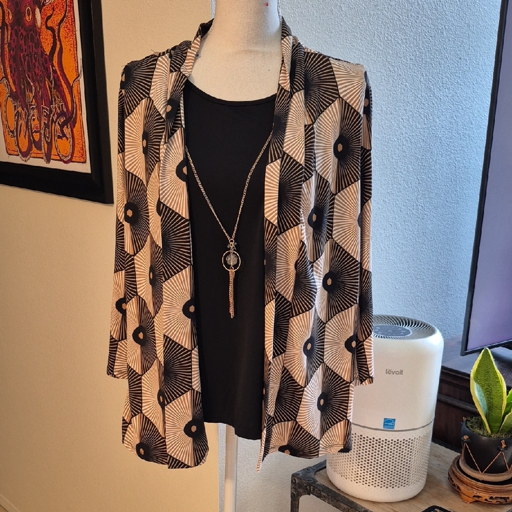 Emily Rose 2 In One 3/4 Sleeve Tank And Cover W Necklace